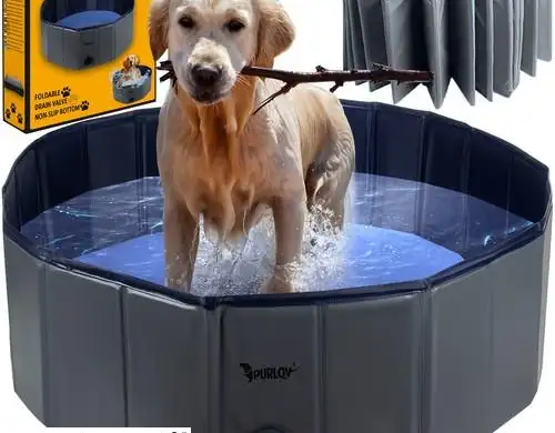 Piscine/enclos pour chien pliable 100x30 Purlov 20929