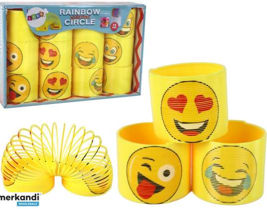 Iconische lente gele emoticon lente ontspanning 6cm