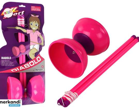 Jojo Arkadespill Sjonglering Diabolo Rosa 13,5x11,5 cm