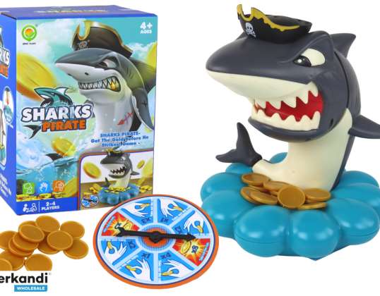 Arcade Game Shark Pirate Exploding Coins Wheel Draw