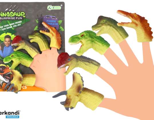 Dinosaurer Finger Gummi Sensoriske Dukker