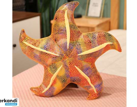 Plüsch Seestern Maskottchen Gelbes Kissen 45 cm