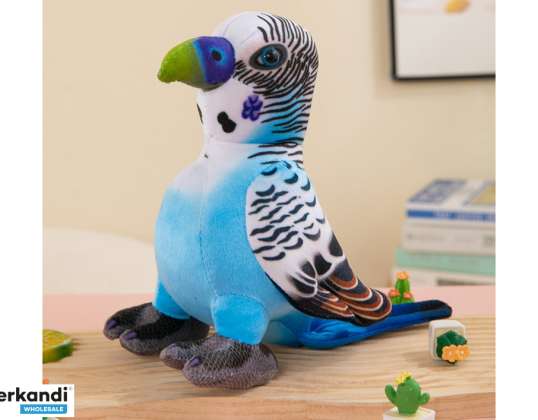 Plush Blue Parrot Mascot 20 cm