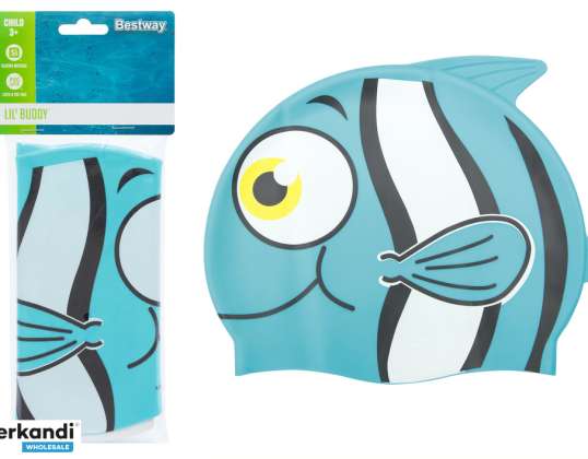 Badekappe Fisch Blau Bestway 26025