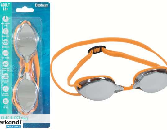 Schwimmbrille verspiegelt orange 21066