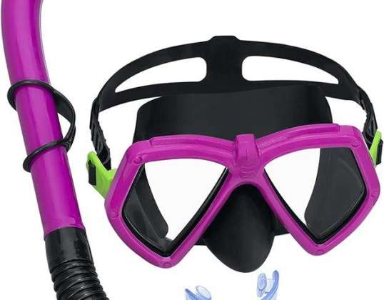Snorkelmaske Snorkelsett Rosa 24070