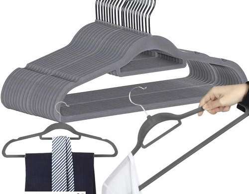 Percha de ropa 20 piezas.  gris Ruhhy 22535