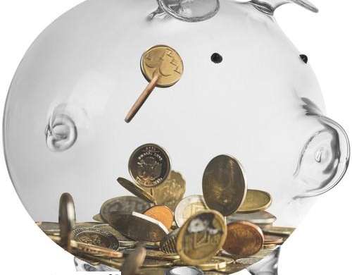 Ruhhy Glass Piggy Bank 22588