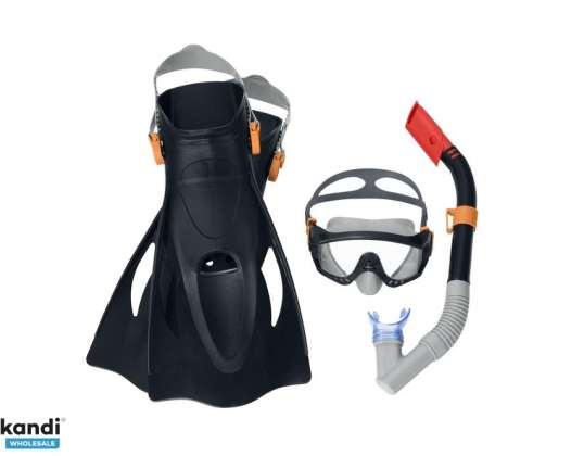 Set da immersione Maschera. Tubo. Pinne Nere Bestway 25020