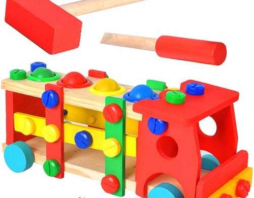 Wooden Educational Truck 22372