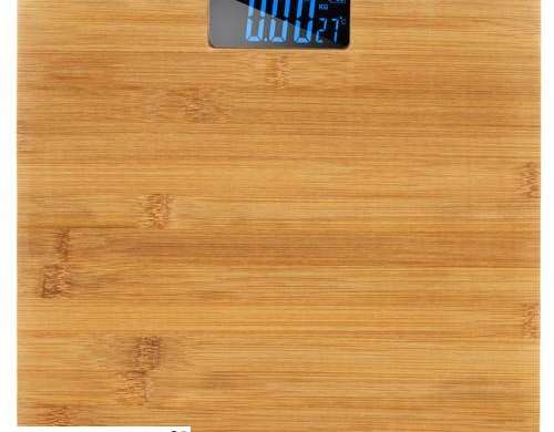 Báscula de baño de madera LCD Ruhhy 22522