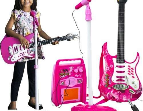 Gitarre Mikrofon Verstärker rosa 22407