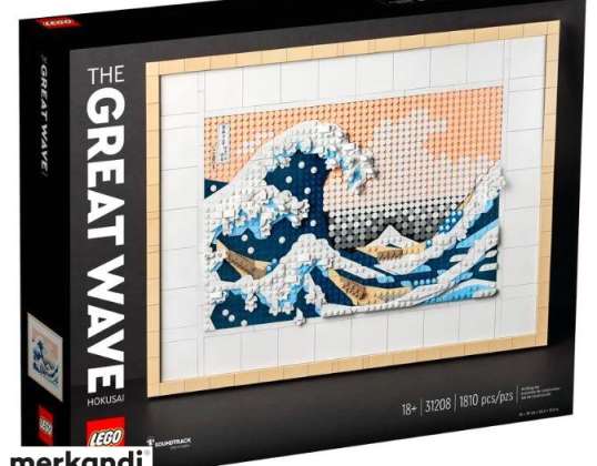 Rakennuspalikat taide 31208 hokusai iso aalto