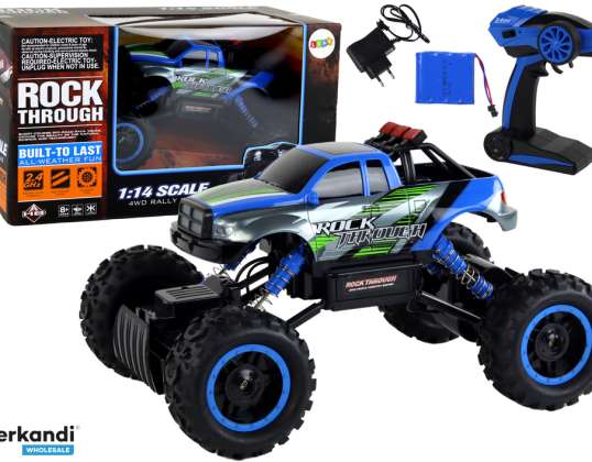 Auto Todo Terreno RC 1:14 2.4G Azul