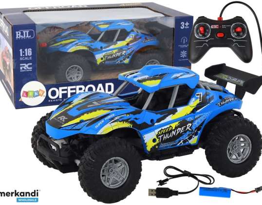 Auto 1:16 Afstandsbediening Off Road Off-Road RC Auto Blauw
