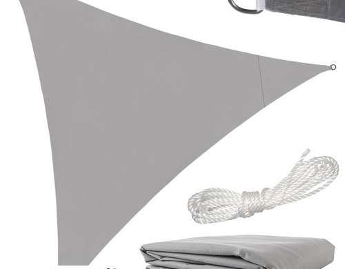 Sonnensegel Dreieck 3x3x3m grau Gardlov 23147