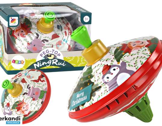 Metall Kreisel Weihnachtsmann Spielzeug traditionell