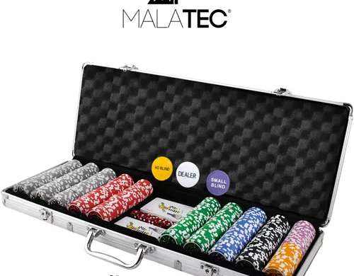 Poker Set 500 Chips in Tasche HQ 23529