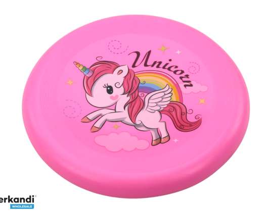 Flying Frisbee Scheibe Einhorn Pink 20cm