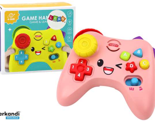Interactive Console Pad Educational Lights Sounds Pink
