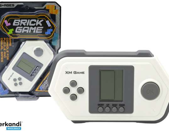 Elektronische console GraTetris Brick Game grijs en wit