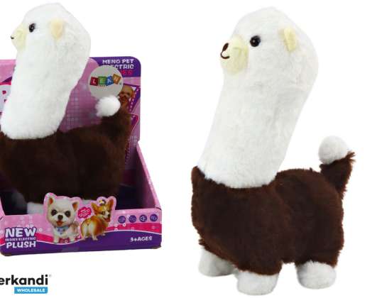 Interactivo Animal Llama Alpaca Paseos Juego Marrón 23 cm