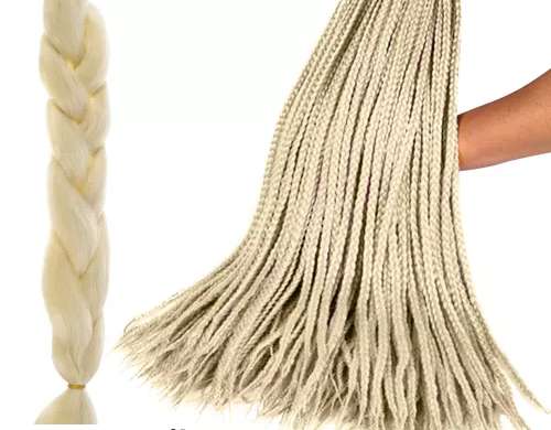 Tresses de cheveux synthétiques blond Soulima 23556