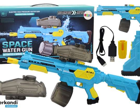 Fusil Pistolet à Eau Automatique M416 Bleu Rechargeable