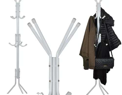 Staande kledingrek 170cm wit Ruhhy 23814