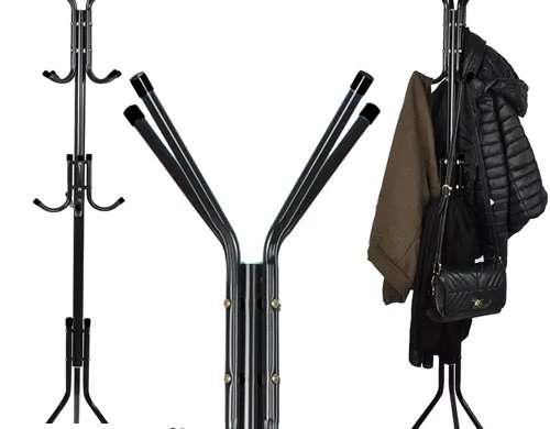 Porte-vêtements sur pied 170cm noir Ruhhy 23815