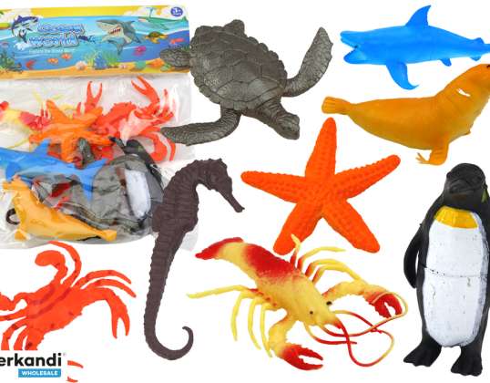 Set de Figuras de Animales Marinos Submarinos 10 Piezas