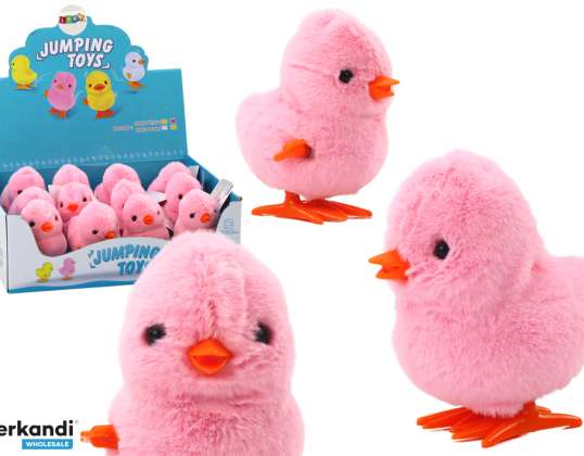 Hüpfendes Huhn Aufziehbares Plüschtier Dekoration Rosa