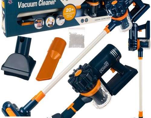 Çocuklar için dik elektrikli süpürge mavi 23544