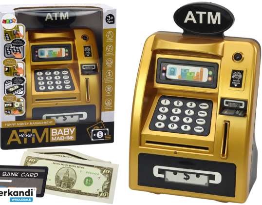 Bankautomata Megtakarító Gyerekeknek Pénzmegtakarítás Tanulás Arany Fekete