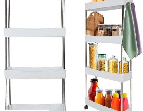 Étagère de cuisine / salle de bain sur roulettes Ruhhy 24291