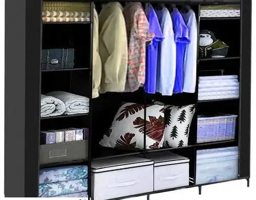 Opvouwbare stoffen kast 170x170cm Ruhhy 23740