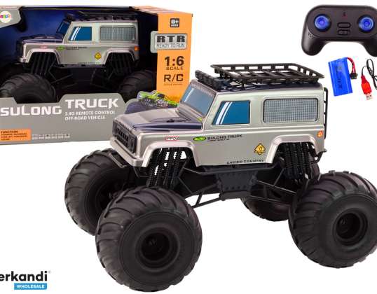 Великий Внедорожник На Пульті Дистанційного Управління SUV 2.4G RC 1:6 Сірий