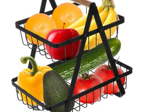 Panier à fruits/légumes à deux niveaux Ruhhy 24265