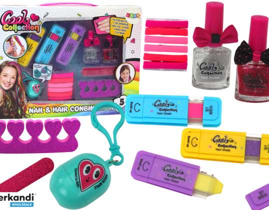 Hair Coloring, Nail Painting, and Lip Balm Set