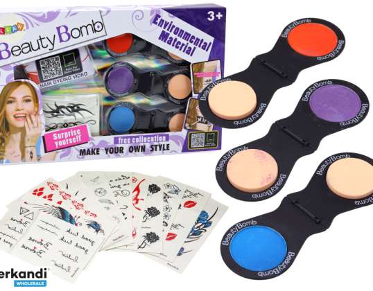 Set Pesha Tatuiranje 12 Kart 3 Sence za Lase Gobice