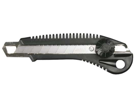 Messer mit Brechblatt 18 mm. Schraubensicherung