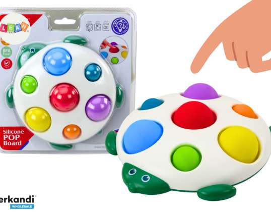 Juguete Sensorial Tortuga Tablero Educativo con Protuberancias Pop It