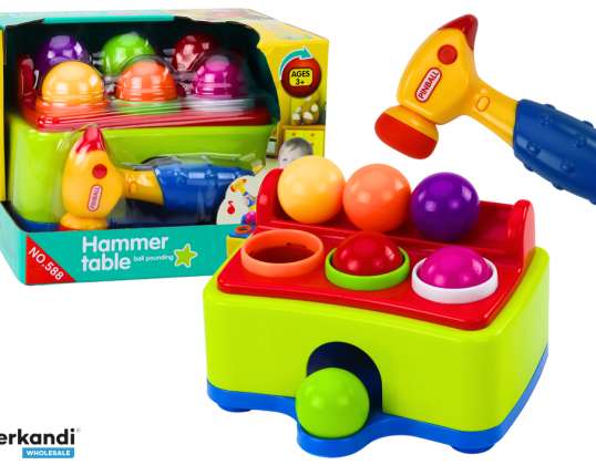 Interactive toy for toddler hammering balls hammer colorful