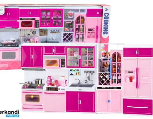 Poppen Keuken Meubels Set Koelkast Fornuis Accessoires Roze