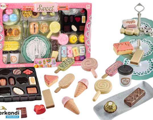 Konditorei Café Set Süßigkeiten Figuren Kaffee Kuchen 50 Teile