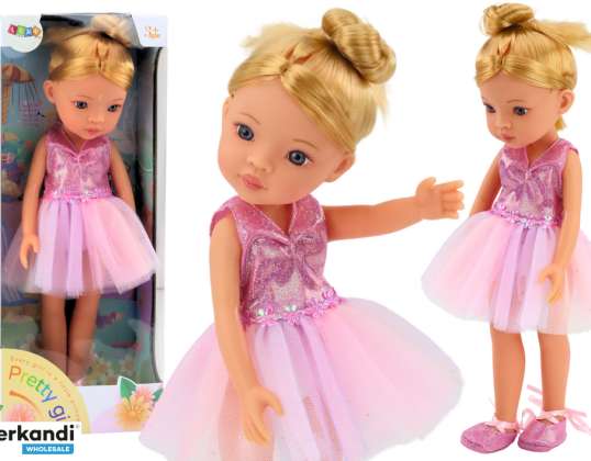 Lalka Baletnica Różowa Laleczka Balerina Sukienka 33cm