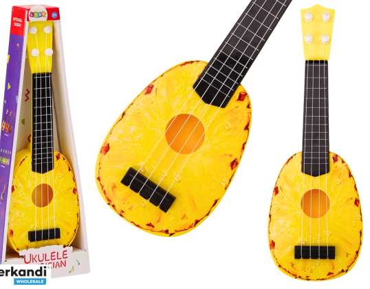 Vaikams Ukulele Mini gitara 4 stygos Ananasų tema Gitara Geltona
