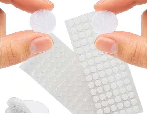 Self-adhesive Velcro 18mm 500pcs white Ruhhy 25884