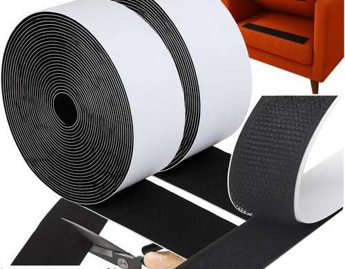 Lipni Velcro juosta 5mx5cm juoda Ruhhy 25806