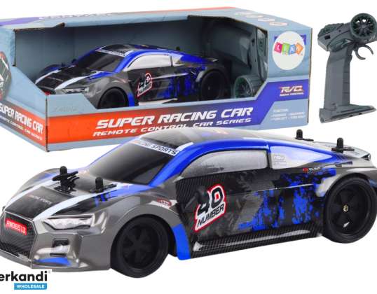 Αυτοκίνητο τηλεκατευθυνόμενο RC 1:18 Λάστιχα Drift Μπλε